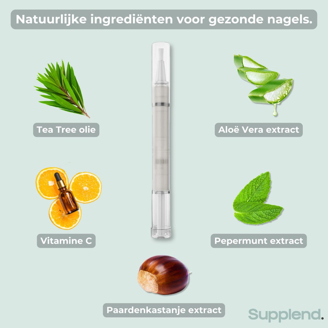 nagelverzorgingspen met natuurlijke ingrediënten voor de behandeling van kalknagels
